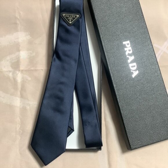 Prada Navy Blue Men's Tie - Picture 3 of 6